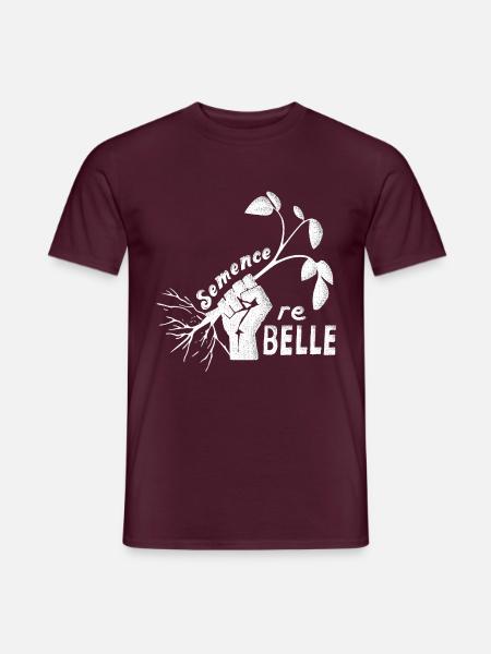 Semence rebelle (b) - T-shirt homme - rouge brique
