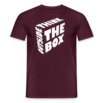 Sortez des sentiers battus - T-shirt homme - rouge brique - Devant - AI Model Male 178 light (178cm)
