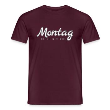 Montag, diese nix gut - Männer T-Shirt - Ziegelrot - Vorne - AI Model Male 178 light (178cm)