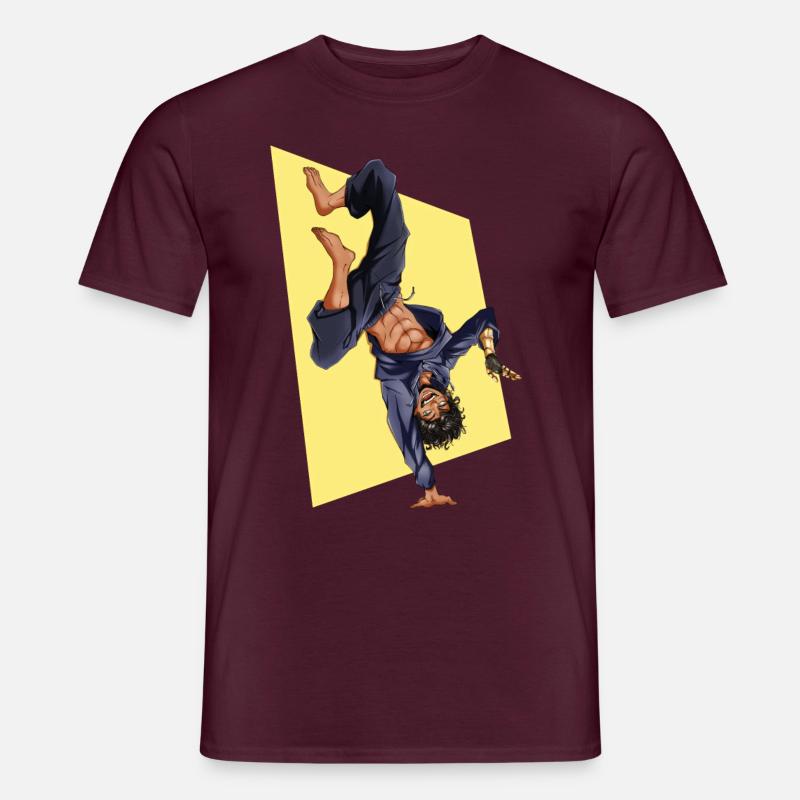 Breakdance - Männer T-Shirt - Ziegelrot