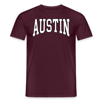 Austin - Männer T-Shirt - Ziegelrot - Vorne - AI Model Male 178 light (178cm)