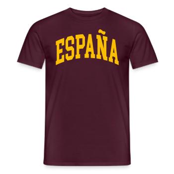 España - Männer T-Shirt - Ziegelrot - Vorne - AI Model Male 178 light (178cm)