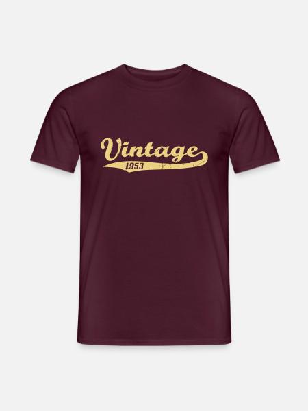 Vintage 1953 - Männer T-Shirt - Ziegelrot