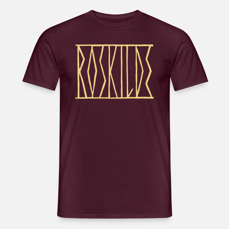 Roskilde - Männer T-Shirt - Ziegelrot