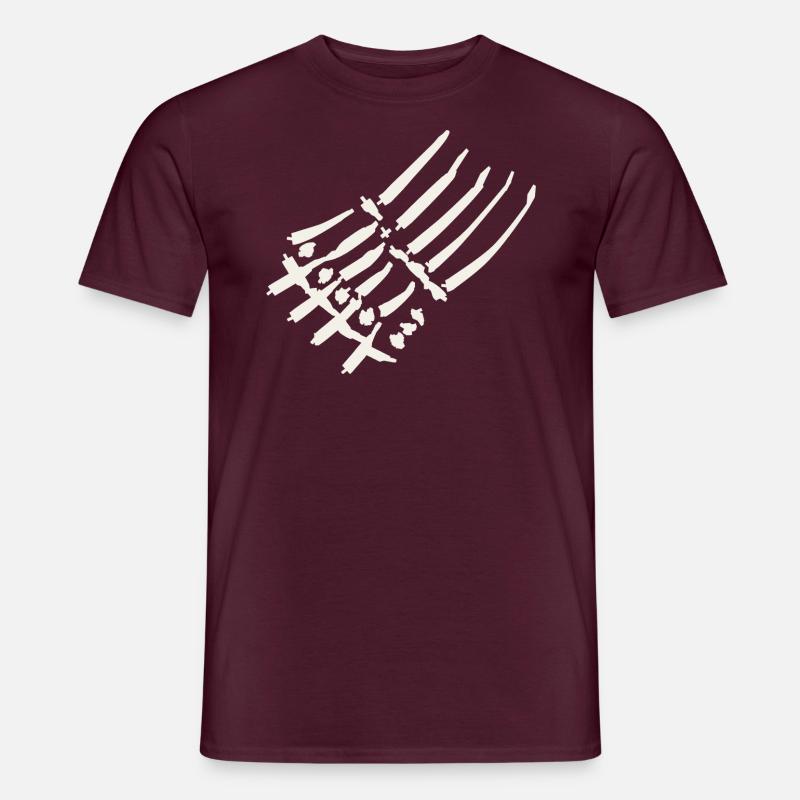 Kralle - Männer T-Shirt - Ziegelrot