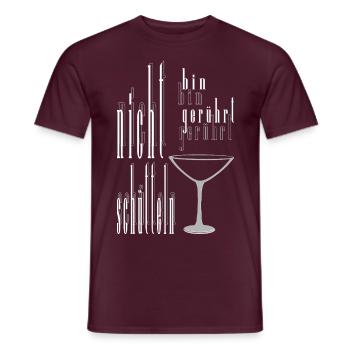 don't shake - I'm moved - cocktail glass - Men's T-Shirt - brick red - Front - AI Model Male 178 light (178cm)