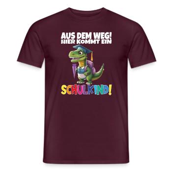 Schulkind 2024 Einschulung Schulanfang - Männer T-Shirt - Ziegelrot - Vorne - AI Model Male 178 light (178cm)