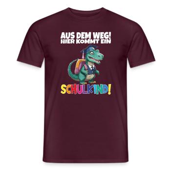 Schulkind 2024 Einschulung Schulanfang - Männer T-Shirt - Ziegelrot - Vorne - AI Model Male 178 light (178cm)