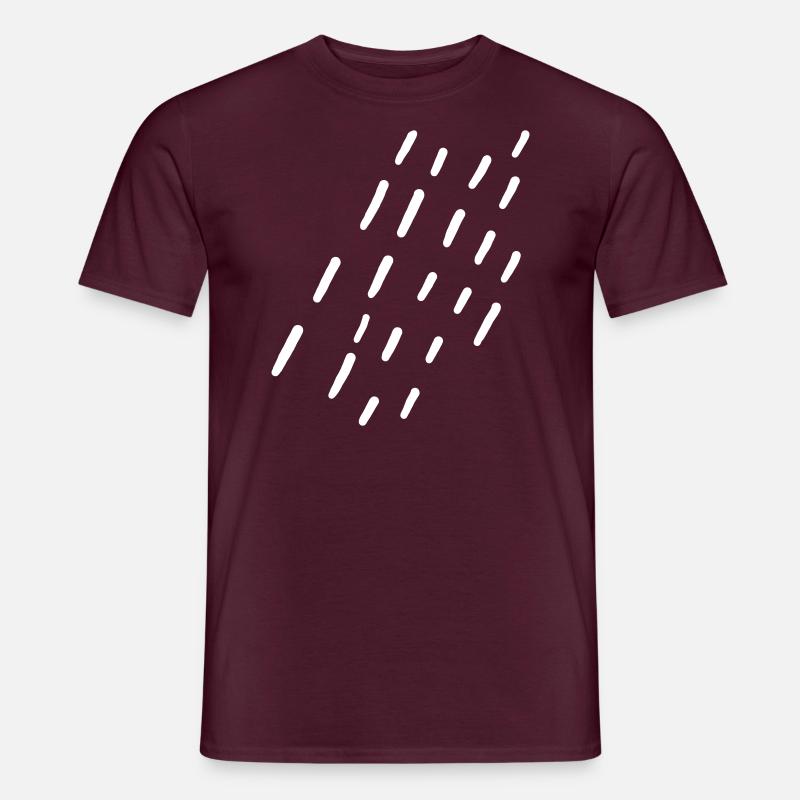 Stripes Pattern Vector - Men’s T-shirt - brick red