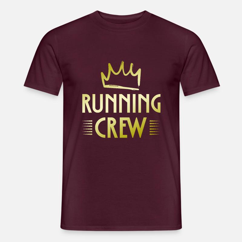 Running Crew - Männer T-Shirt - Ziegelrot