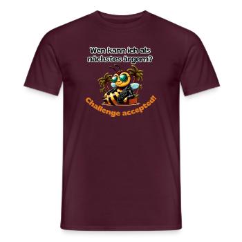 Who can I annoy Bee funny saying - Men's T-Shirt - brick red - Front - AI Model Male 178 light (178cm)