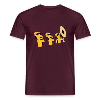 sousaphone rapa nui - Männer T-Shirt - Ziegelrot - Vorne - AI Model Male 178 light (178cm)