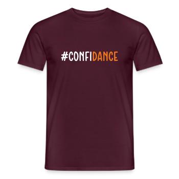 Confidance Dance Lover Inspirational Quote - Men's T-Shirt - brick red - Front - AI Model Male 178 light (178cm)