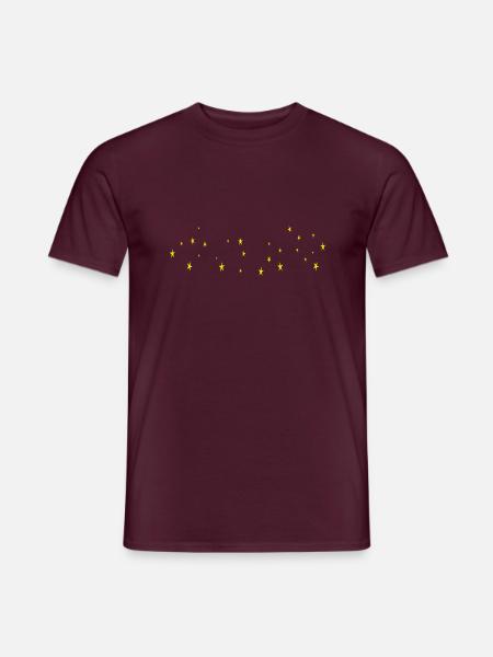 Stern Motiv Stern - Männer T-Shirt - Ziegelrot