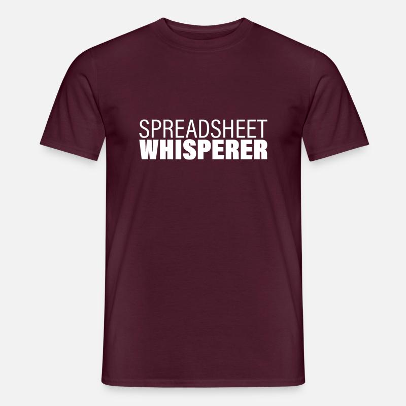 Spreadsheet Whisperer 4 - Männer T-Shirt - Ziegelrot