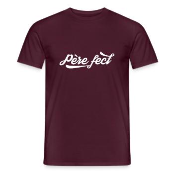 Père-fect Papa Parfait Cadeau Fête des Pères - T-shirt homme - rouge brique - Devant - AI Model Male 178 light (178cm)