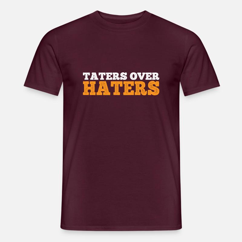 Taters Over Haters 8 - Männer T-Shirt - Ziegelrot