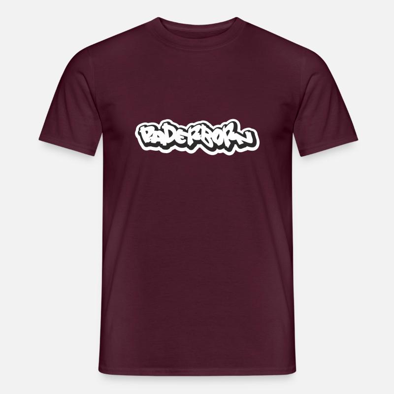 Paderborn Graffiti - Männer T-Shirt - Ziegelrot