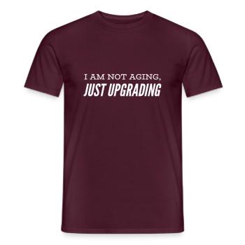40. Geburtstagsspruch - Männer T-Shirt - Ziegelrot - Vorne - AI Model Male 178 light (178cm)