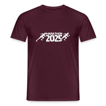 Marathon 2025 - Men's T-Shirt - brick red - Front - AI Model Male 178 light (178cm)