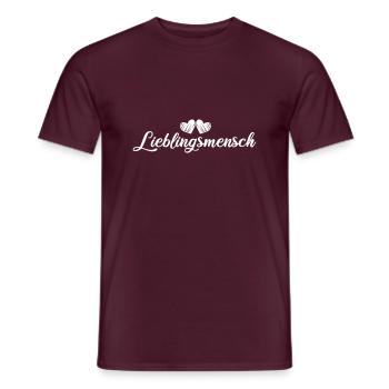 Favorite person - Men's T-Shirt - brick red - Front - AI Model Male 178 light (178cm)