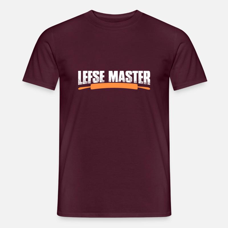 Lefse Master 17 - Männer T-Shirt - Ziegelrot