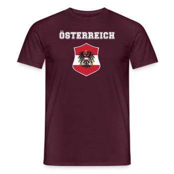 Sports Austria Coat of Arms , European Championship - Men's T-Shirt - brick red - Front - AI Model Male 178 light (178cm)