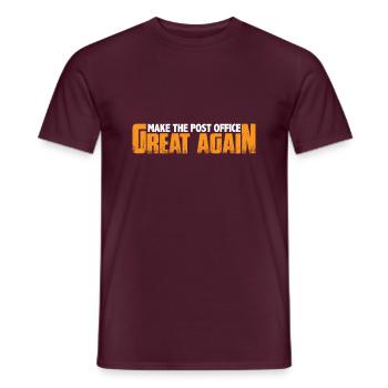 Make The Post Office Great Again 4 - T-shirt homme - rouge brique - Devant - AI Model Male 178 light (178cm)