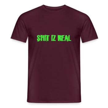 Shitizreal - Männer T-Shirt - Ziegelrot - Vorne - AI Model Male 178 light (178cm)