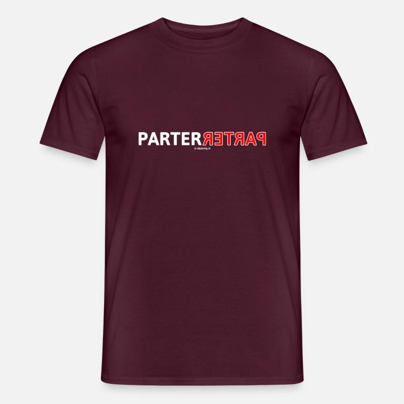Palindrom - Männer T-Shirt - Ziegelrot