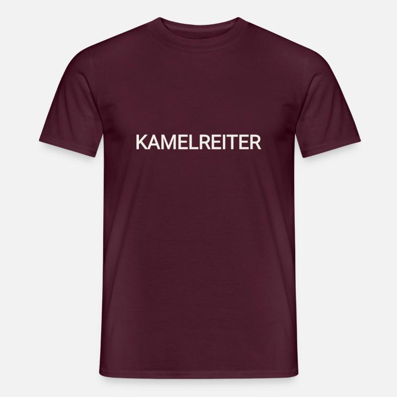Kamelreiter - Männer T-Shirt - Ziegelrot