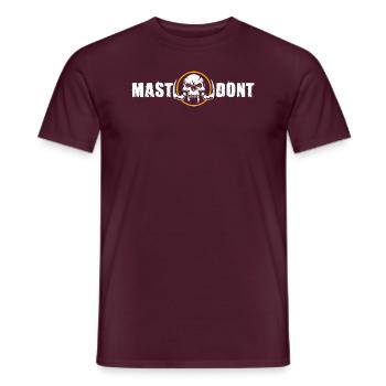 Mastodont Logo by Dalke Fishing - Männer T-Shirt - Ziegelrot - Vorne - AI Model Male 178 light (178cm)