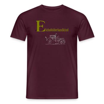 eichsfelderlandkind - Männer T-Shirt - Ziegelrot - Vorne - AI Model Male 178 light (178cm)