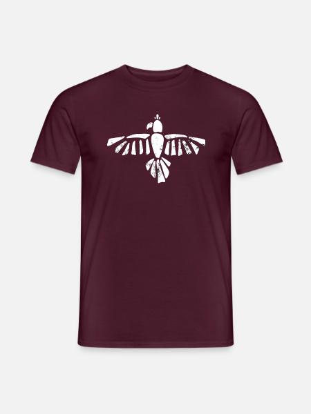 Die weiße Krähe - Männer T-Shirt - Ziegelrot