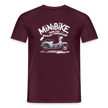 Design de -moto cool et amusant - T-shirt homme - rouge brique - Devant - AI Model Male 178 light (178cm)
