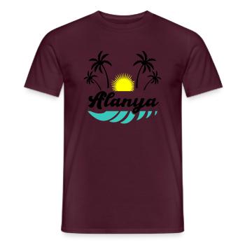 alanya - Männer T-Shirt - Ziegelrot - Vorne - AI Model Male 178 light (178cm)