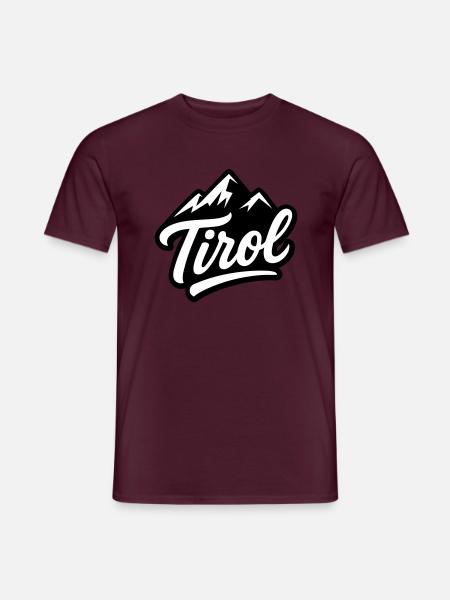 Tirol Berge - Männer T-Shirt - Ziegelrot