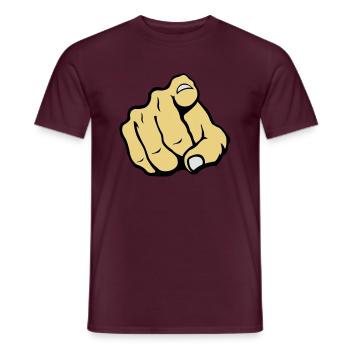hand_you_2 - Männer T-Shirt - Ziegelrot - Vorne - AI Model Male 178 light (178cm)