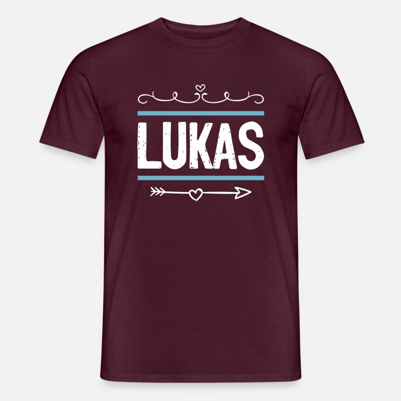 Lukas - Männer T-Shirt - Ziegelrot