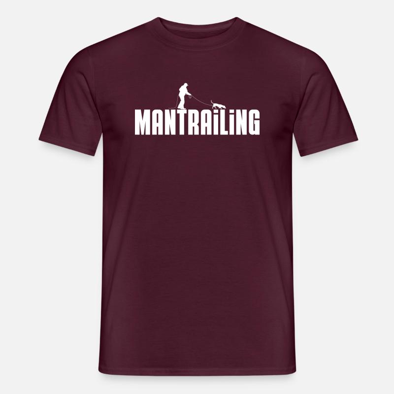 mantrailing - Männer T-Shirt - Ziegelrot
