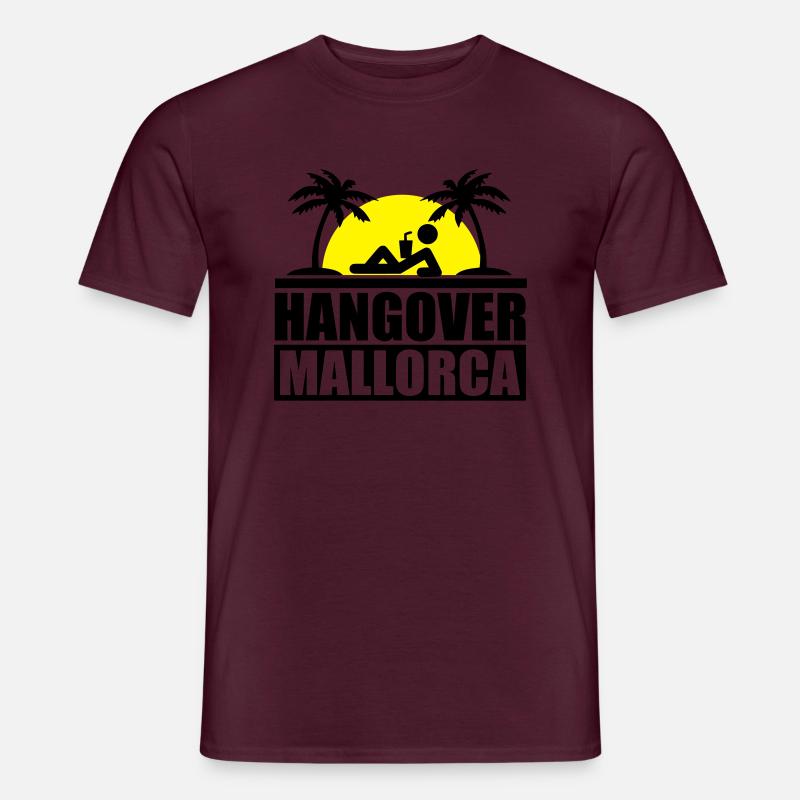 hangover_mallorca_2f - Männer T-Shirt - Ziegelrot