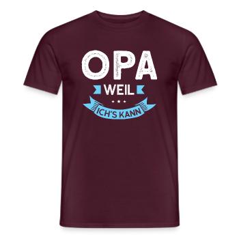 Opas Opa Opas Geschenk - Männer T-Shirt - Ziegelrot - Vorne - AI Model Male 178 light (178cm)