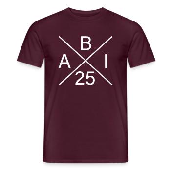 ABI 25 - Abitur 2025 - Geschenk zum Abitur - Männer T-Shirt - Ziegelrot - Vorne - AI Model Male 178 light (178cm)