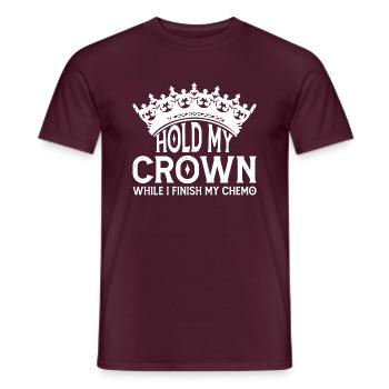Hold My Crown While I Finish My Chemo 37 - Men's T-Shirt - brick red - Front - AI Model Male 178 light (178cm)