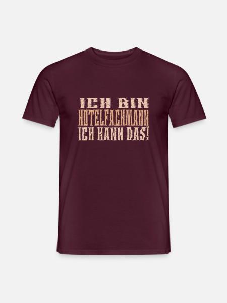 Ich bin Hotelfachmann - Männer T-Shirt - Ziegelrot