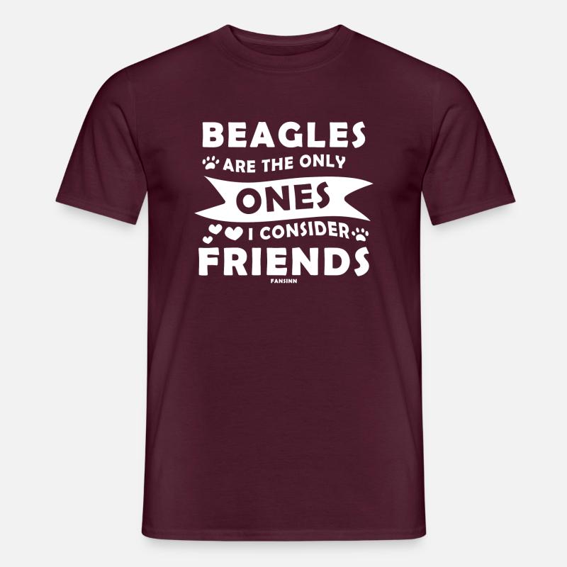 Beagle - Männer T-Shirt - Ziegelrot