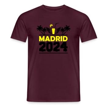 Madrid 2024 - Men's T-Shirt - brick red - Front - AI Model Male 178 light (178cm)