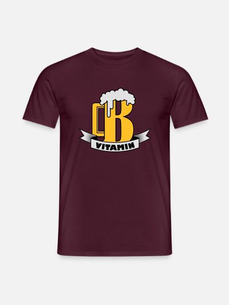 B vitamin - Men's T-Shirt - brick red