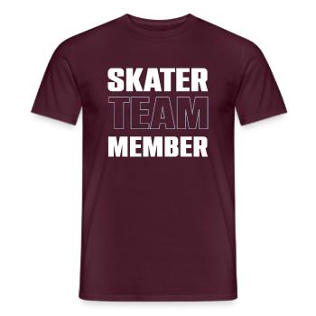 Skater Team - Men's T-Shirt - brick red - Front - AI Model Male 178 light (178cm)