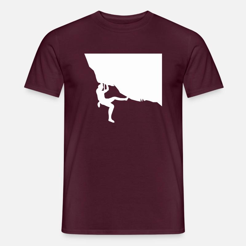 climbing - Männer T-Shirt - Ziegelrot